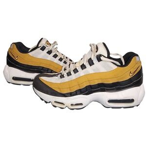 Nike Air Max 95 OG Mustard Yellow Running Shoes Sneakers  7Y/ Womens Size 8.5